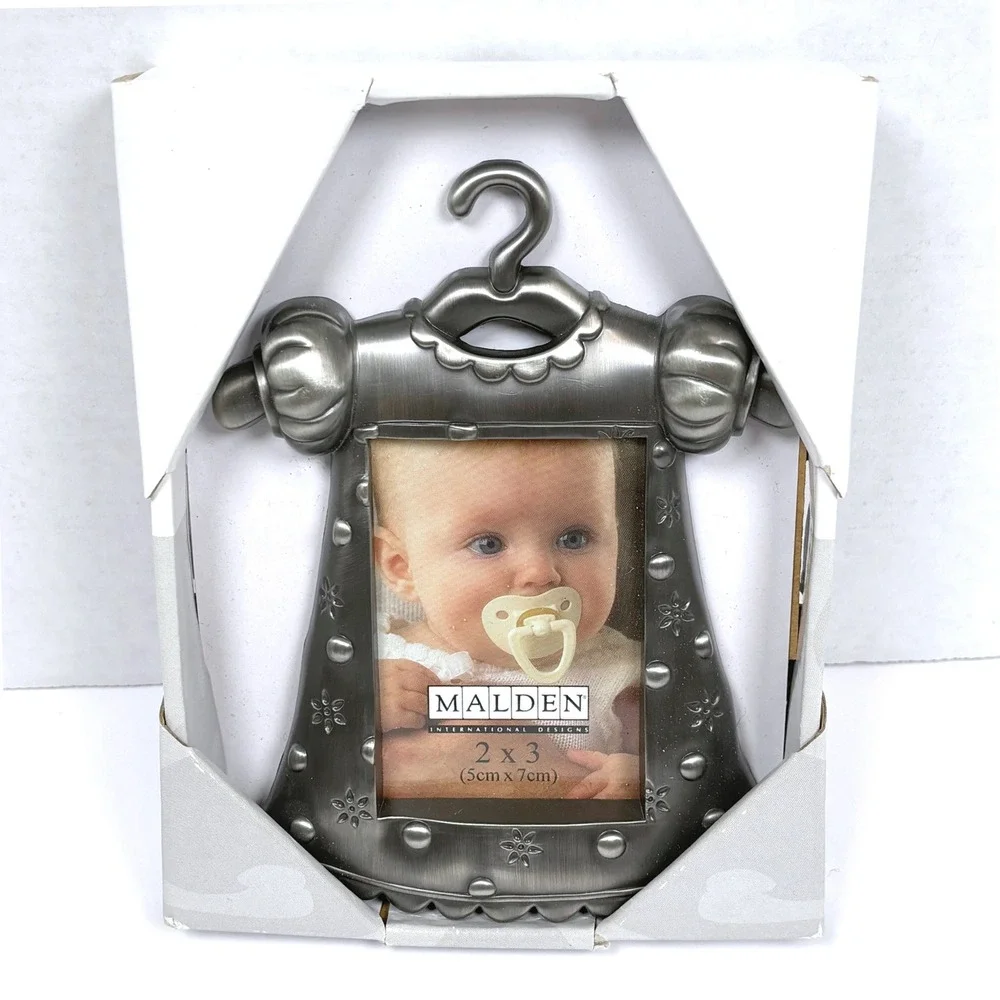 Malden Pewter Finish Little Girl Dress Photo Frame 2